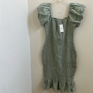 SIMPLEE PLUS LIGHT GREEN DRESS 2XL NWT